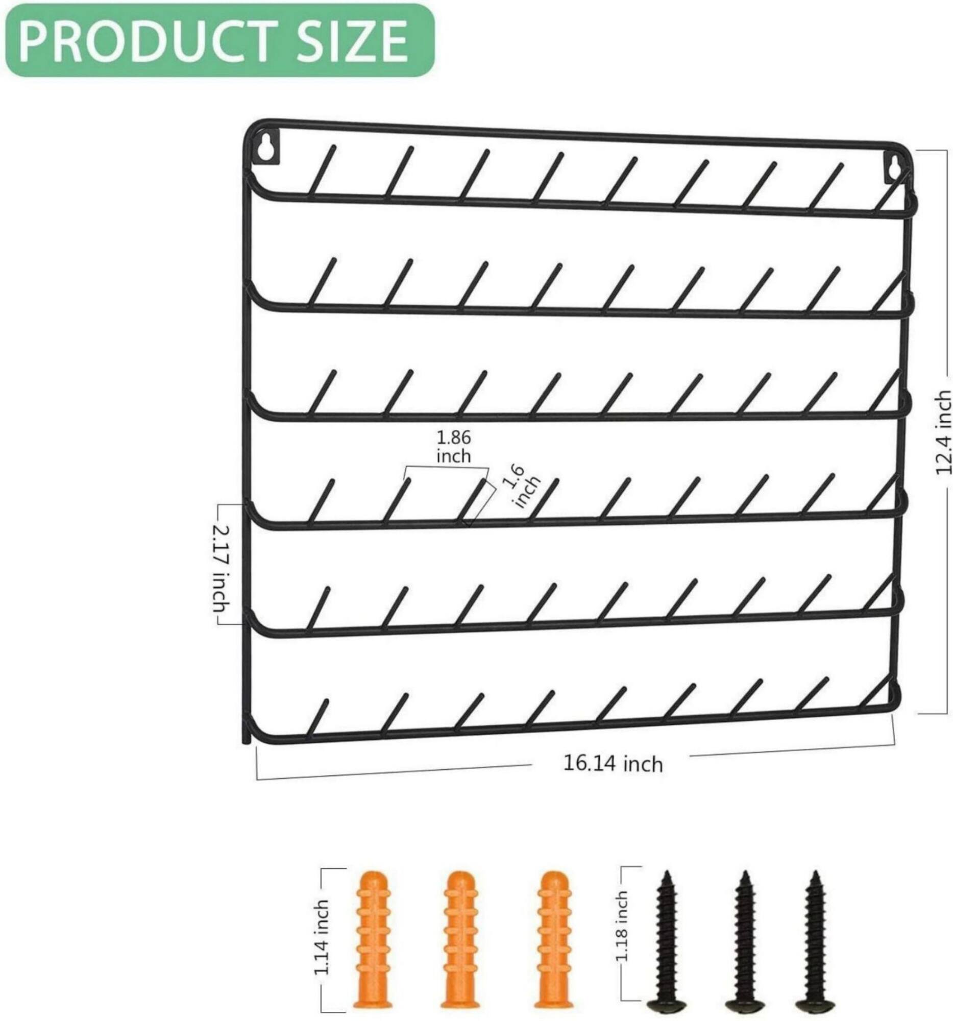 NEX™ Black 54-Spool Metal Thread Rack